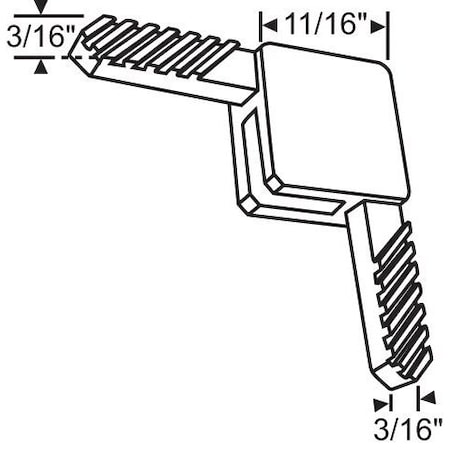 Strybuc C-SASH EXTERNAL CORNER BRONZE 90-489B